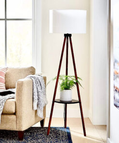 Alternative view of Wooden Trypod Floor Lamp for Bedroom , Living Room