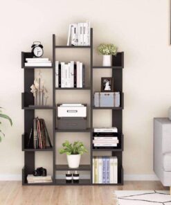 Wooden  L shape bookshelf For office / Home