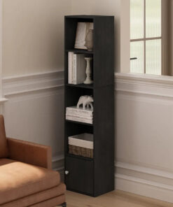 Storage Shelf Bookshelf Landing Simple Storage Narrow Slit Small Bookcase, Simple Locker Shelf for Living Room Bedroom - Image 3